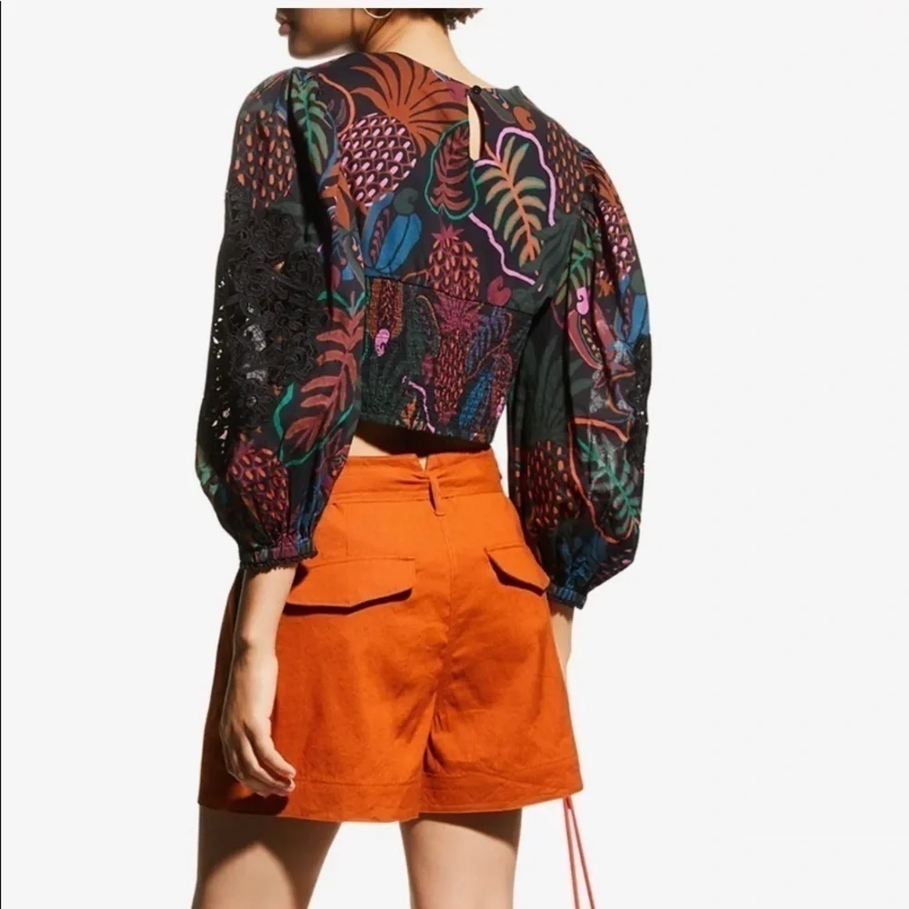FARM RIO Frutis Dream Balloon-Sleeve Blouse - Picture 2 of 15